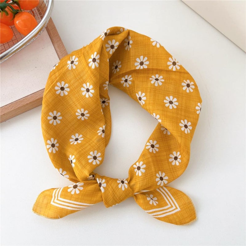 Acigbetter 2 Pack Soft Cotton-Blend Bandana for Women and Men, 21.6''x 21.6'' Neck Head Scarf Summer Thin Bandana Headband - Image 3